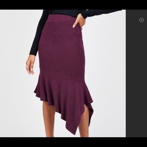 Summer & Sage || Asymmetrical Sweater Skirt